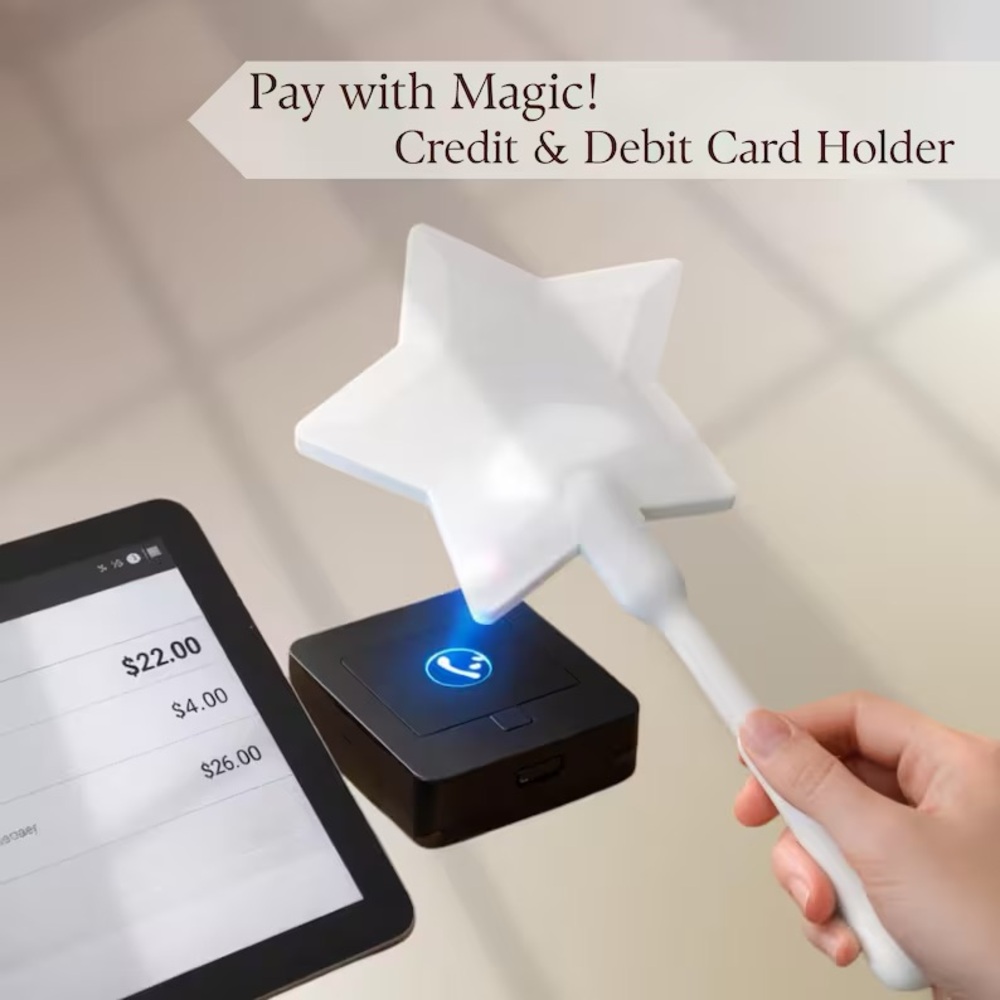 Tap to Pay Star Wand for Credit Debit Card Cosplay Prop Card Reader Paywand